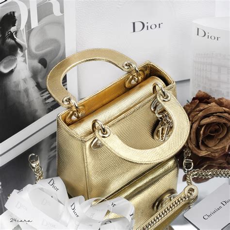 christian dior gold bag